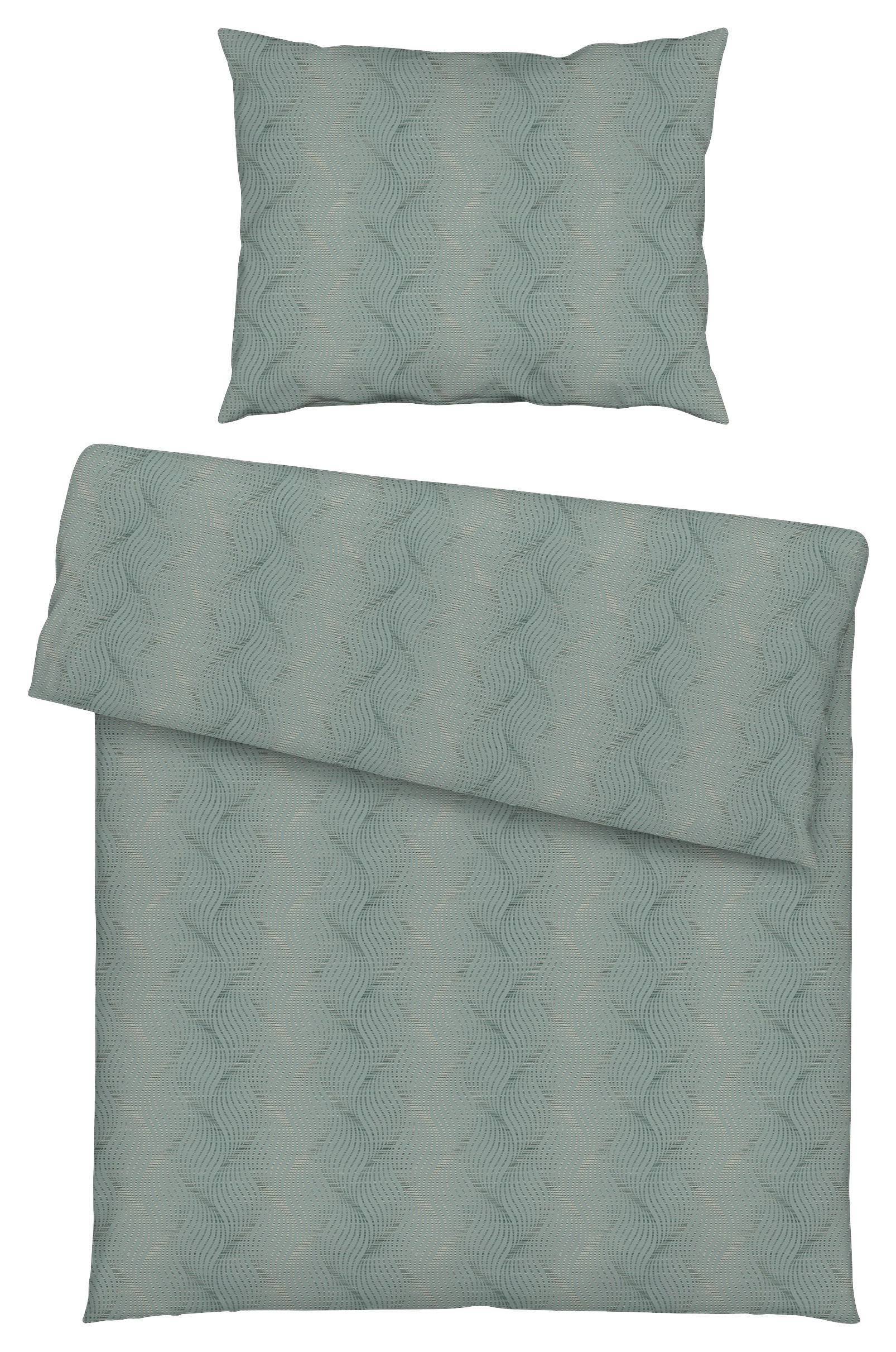 BETTWÄSCHE Atelier Interlock-Jersey 140/200 cm  - Grün, Basics, Textil (140/200cm) - Estella