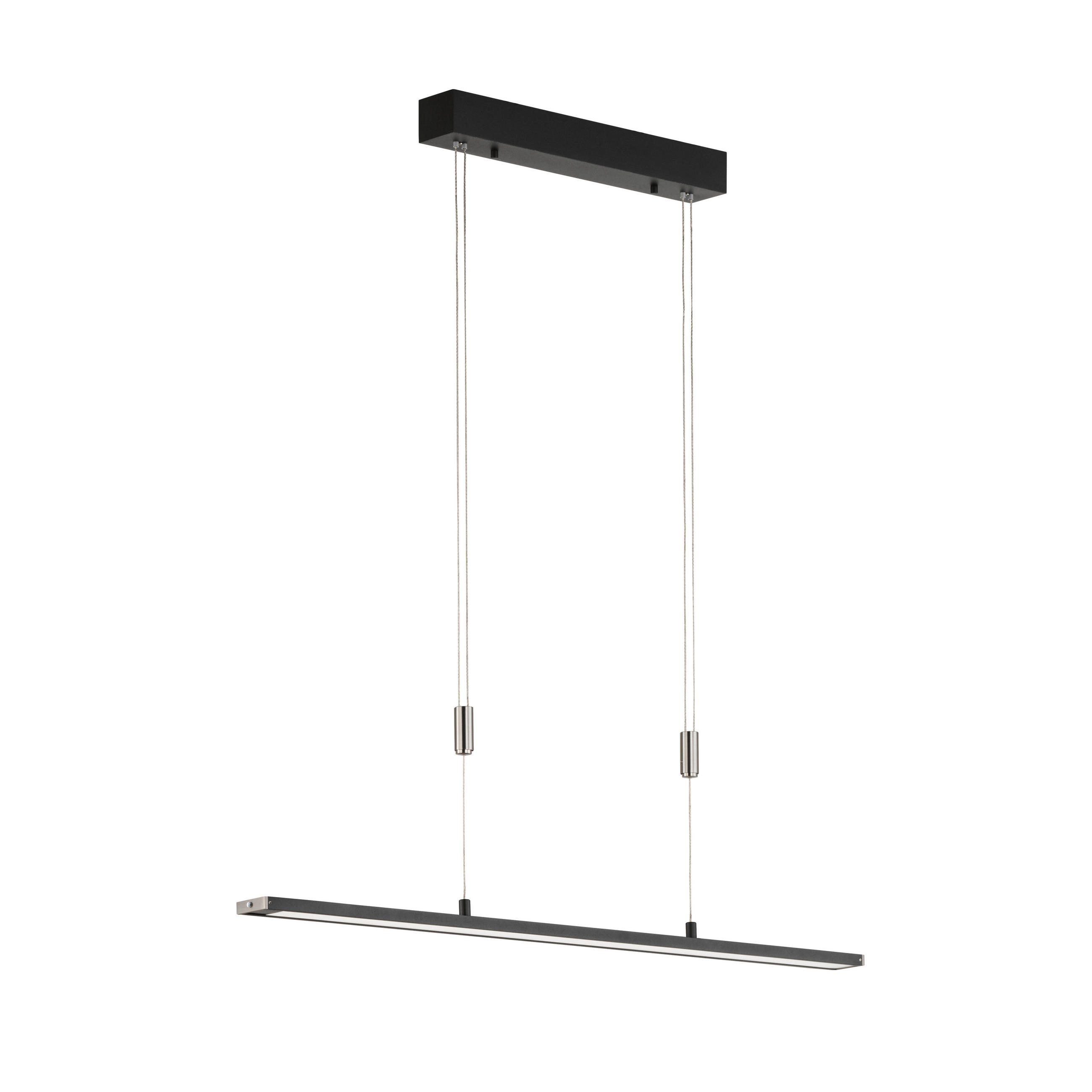 LED-HÄNGELEUCHTE    - Sandfarben/Schwarz, Design, Metall (6/90cm) - Fischer & Honsel