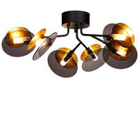 DECKENLEUCHTE Turno 66/66/24,5 cm   - Schwarz, Design, Metall (66/66/24,5cm) - By Rydéns