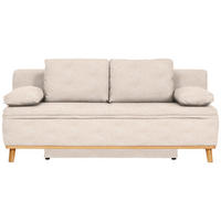 SCHLAFSOFA in Flachgewebe Sandfarben  - Sandfarben/Naturfarben, KONVENTIONELL, Holz/Textil (203/95/96cm) - Venda