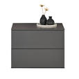 KOMMODE , 60/44/50 cm, 2 Schublade(n)  - Anthrazit, Design, Holzwerkstoff (60/44/50cm) - Dieter Knoll
