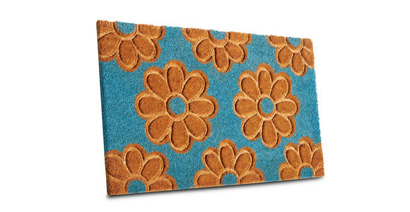 KOKOSMATTE 45/75 cm Mix Mats - Hellbraun/Hellblau, Basics, Naturmaterialien/Kunststoff (45/75cm) - Esposa