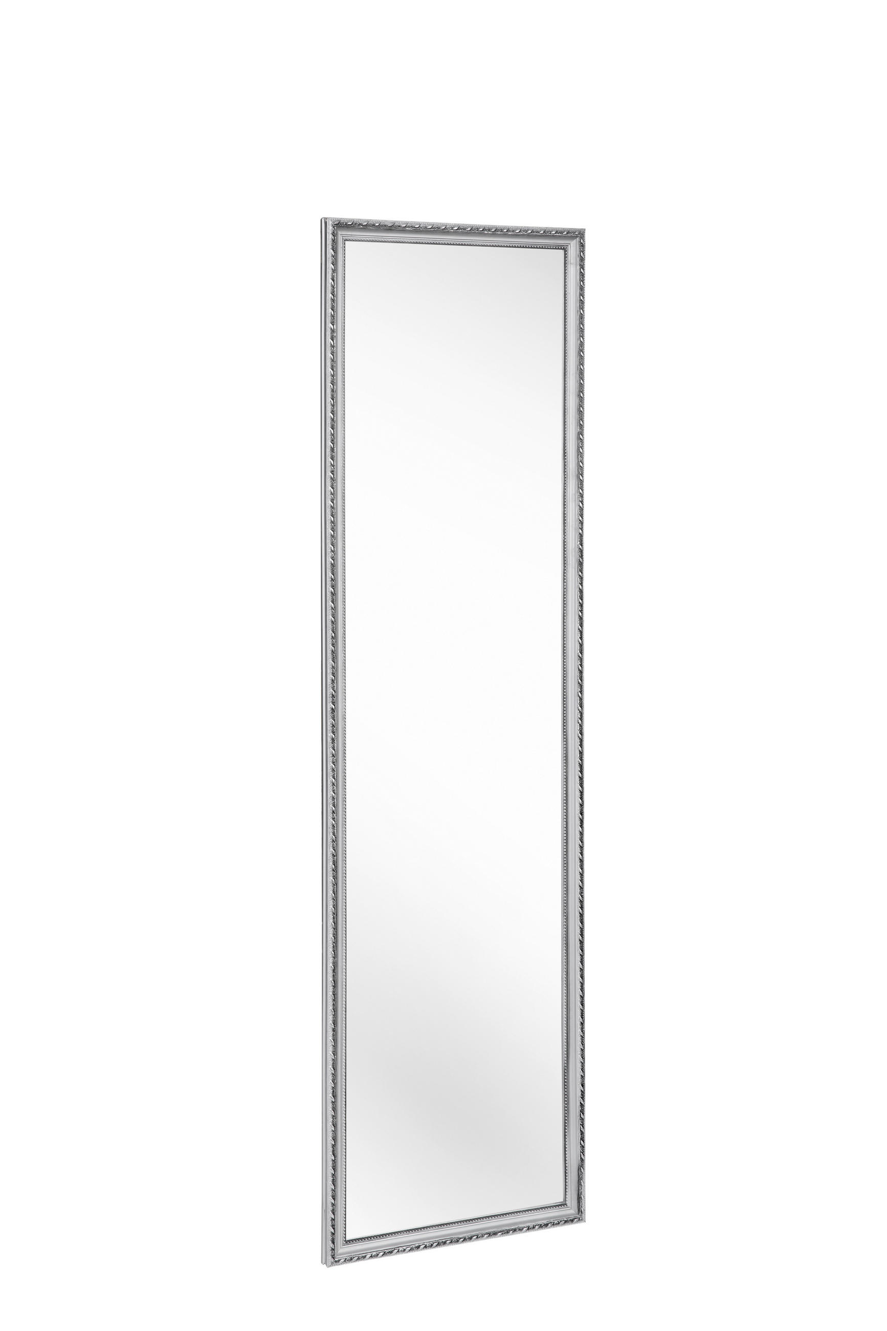 STENSKO OGLEDALO, 35/125/2 cm steklo  - srebrne barve, Trendi, steklo/les (35/125/2cm) - Carryhome