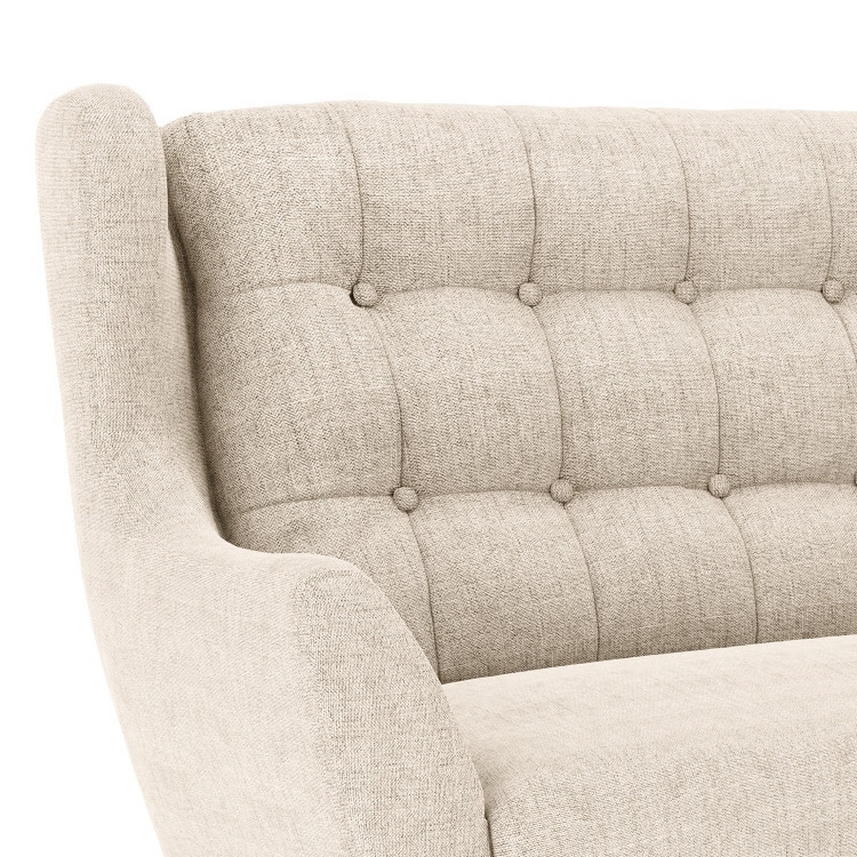 ECKSOFA in Webstoff Silberfarben  - Eichefarben/Silberfarben, Konventionell, Holz/Textil (173/107/250cm) - Trendmanufaktur