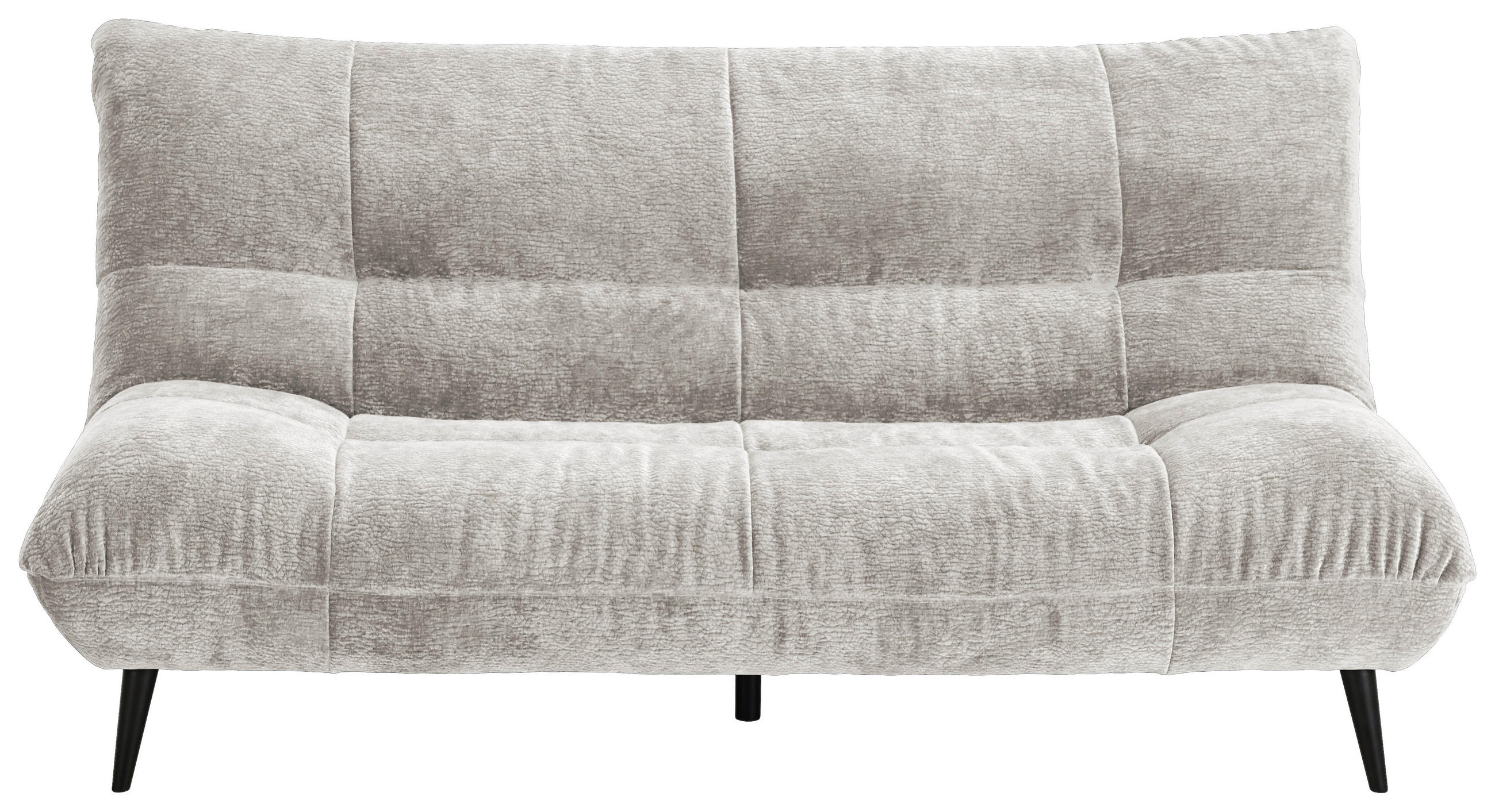 2-SITZER-SOFA Mikrofaser Grau  - Schwarz/Grau, KONVENTIONELL, Textil/Metall (198/100/101cm) - Hom`in