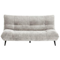 2-SITZER-SOFA Mikrofaser Grau  - Schwarz/Grau, KONVENTIONELL, Textil/Metall (198/100/101cm) - Hom`in