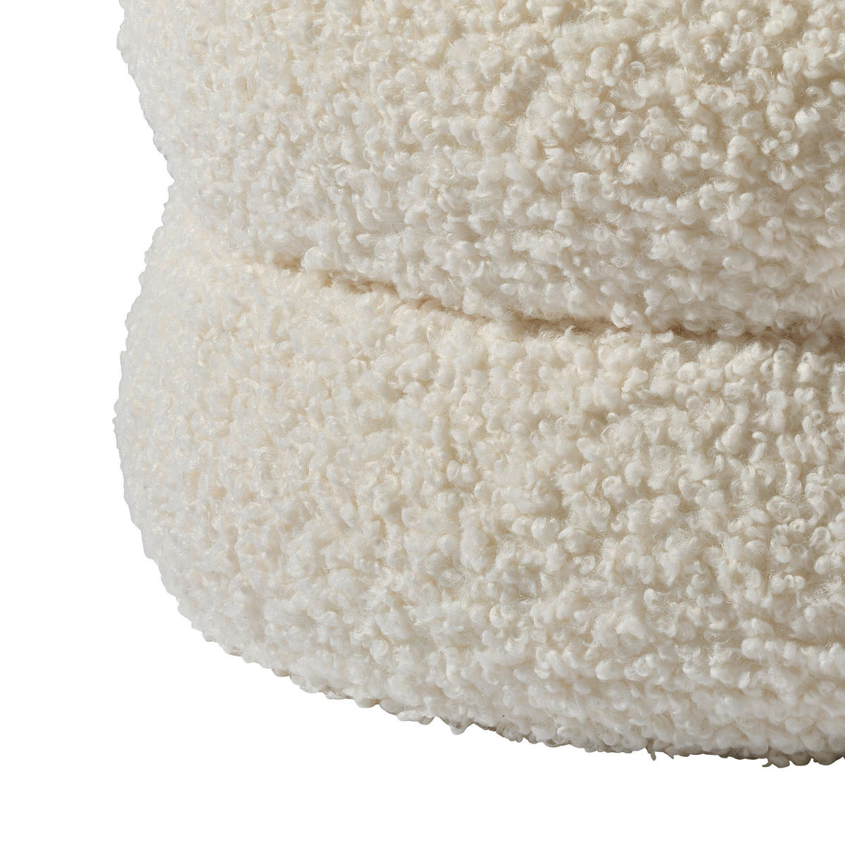 HOCKERBANK 130/50/46.5 cm Teddystoff Creme  - Creme/Weiß, Design, Textil (130/50/46.5cm) - MID.YOU