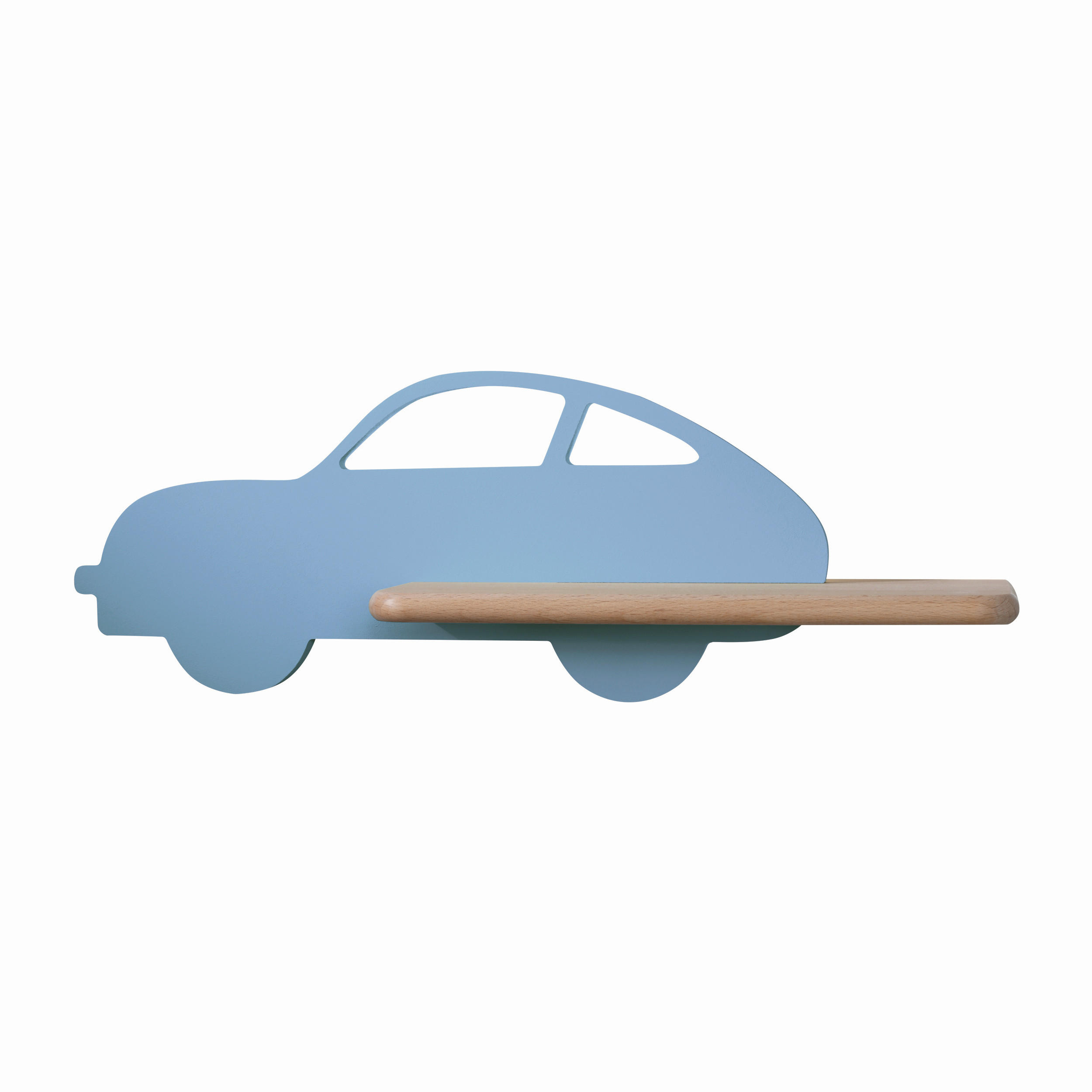 XXXLutz Kinderwandleuchte Car Hellblau 12x15x43 cm