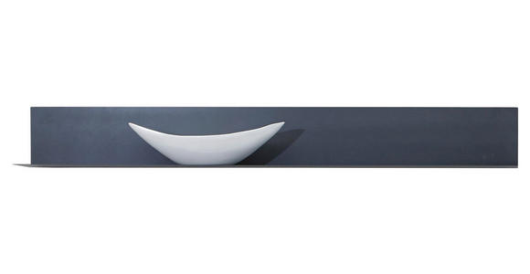 WANDBOARD in 154/19/20 cm Anthrazit - Anthrazit, Natur, Metall (154/19/20cm) - Valnatura
