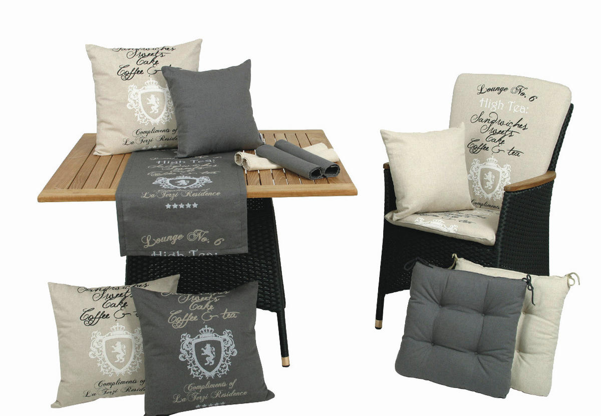 JASTUK ZA STOLICU  100/45/5 cm    - antracit, Design, tekstil (100/45/5cm) - Ambia Garden