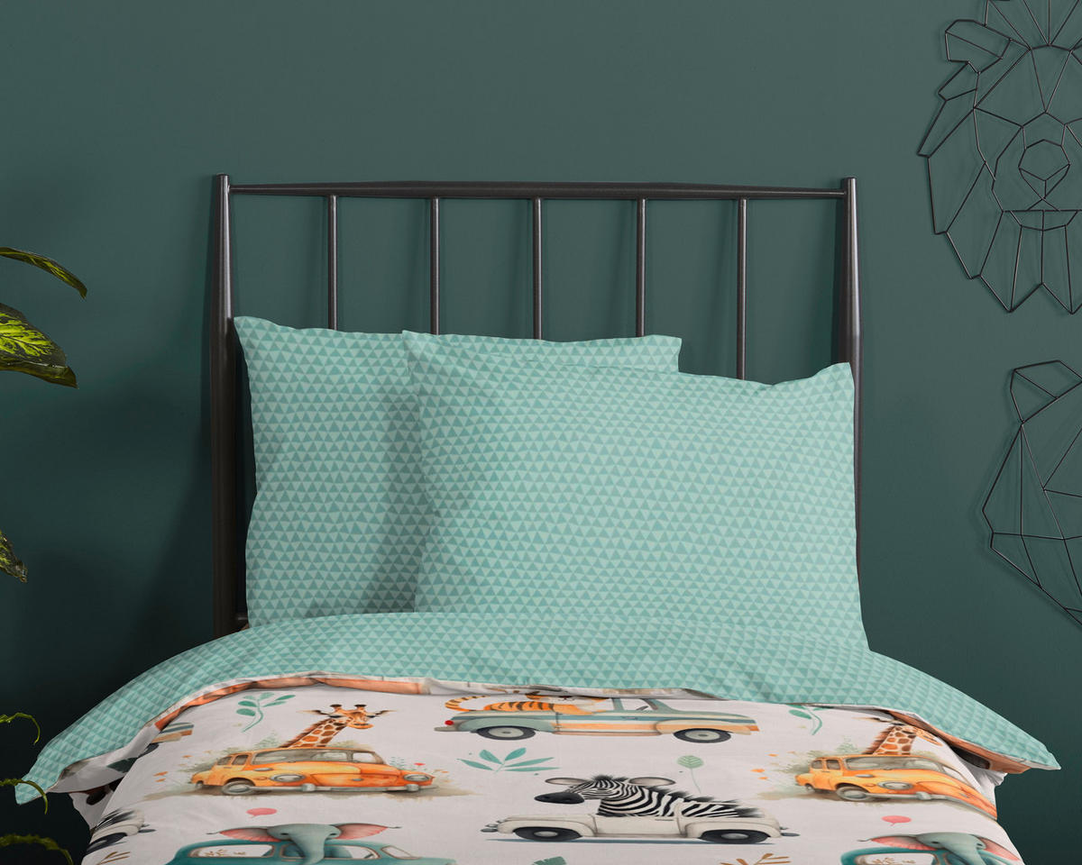 KINDERBETTWÄSCHE 140/200 cm  - Blau, Trend, Textil (140/200cm)