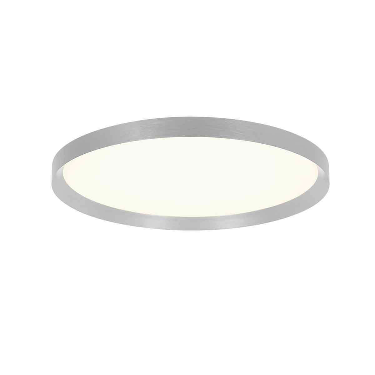 DECKENLEUCHTE Fladdy 50/7 cm   - Edelstahlfarben, Basics, Kunststoff/Metall (50/7cm)