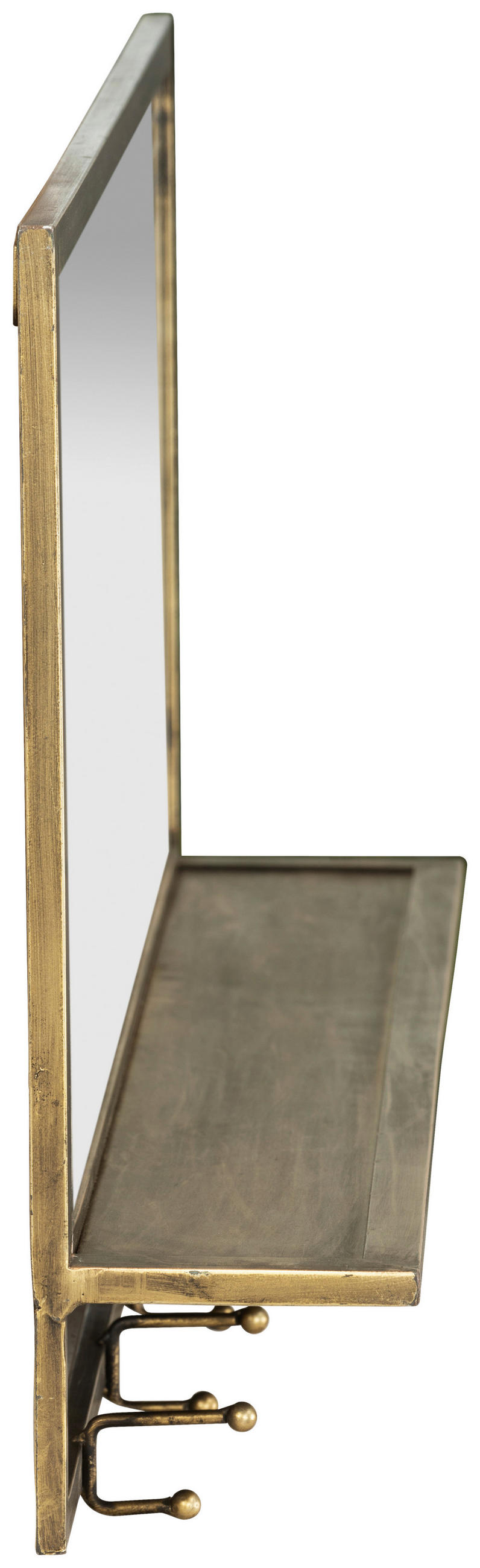 WANDSPIEGEL 80/43/12 cm    in rechteckig  - Goldfarben, KONVENTIONELL, Glas/Holzwerkstoff (80/43/12cm) - Livetastic