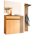 GARDEROBE 3-teilig  in 150/200/30 cm  - Eichefarben/Schwarz, Design, Holz/Holzwerkstoff (150/200/30cm) - Moderano