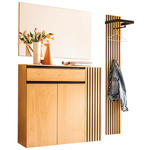 GARDEROBE 3-teilig  in 150/200/30 cm  - Eichefarben/Schwarz, Design, Holz/Holzwerkstoff (150/200/30cm) - Moderano