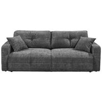 SCHLAFSOFA in Mikrovelours Anthrazit  - Anthrazit/Schwarz, Konventionell, Kunststoff/Textil (235/88/120cm) - MID.YOU
