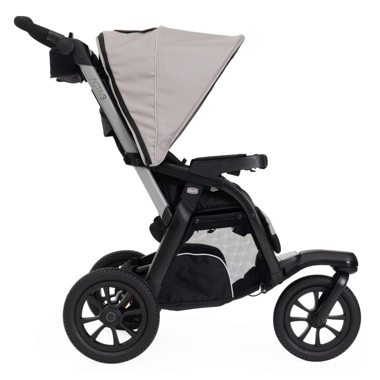 Thumbnail - Chicco Buggy Activ3, Haselnuss, Textil, 64x116x121.5 cm, Handbremse, Baby on Tour, Kinderwagen, Buggys