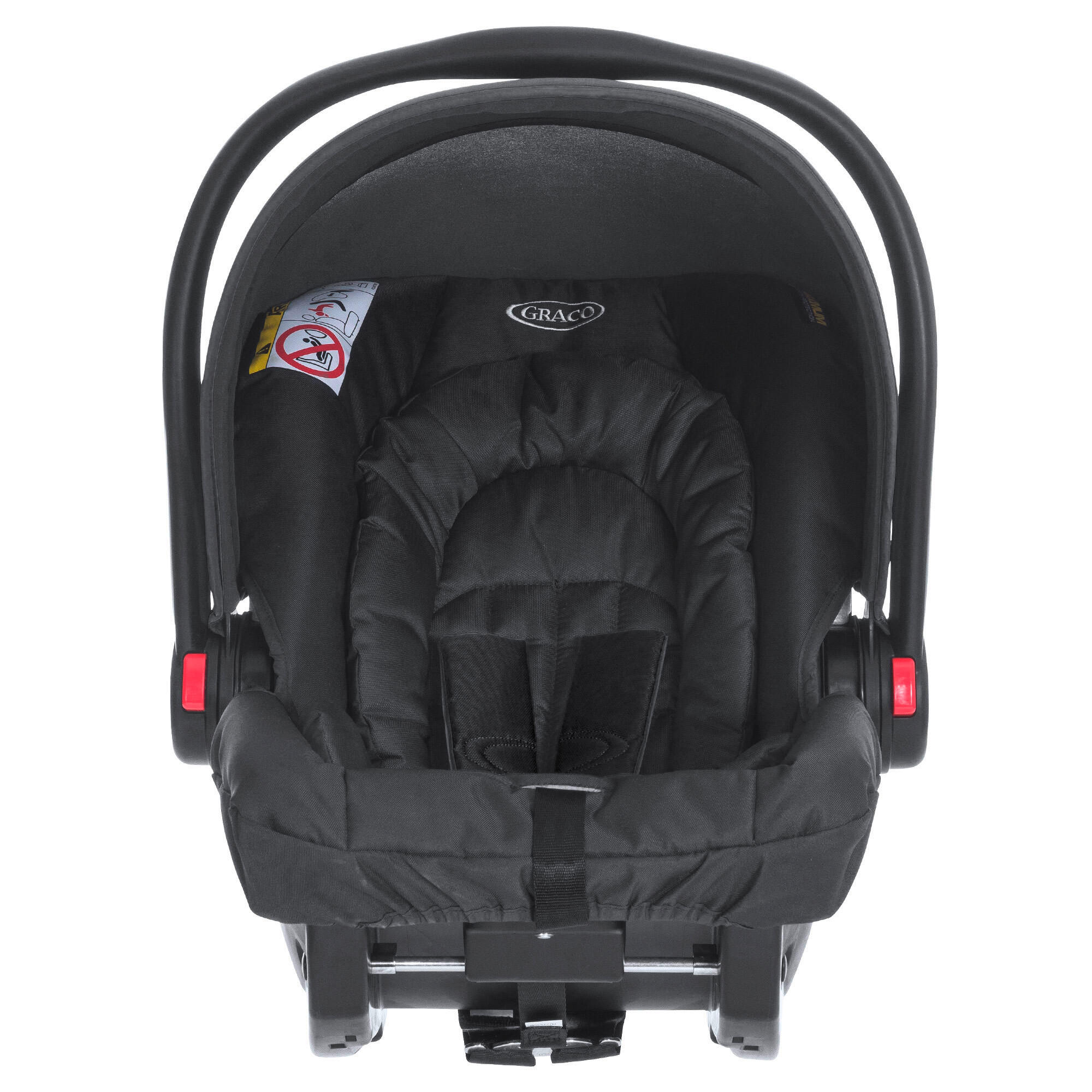 AUTOSEDAČKA VAJÍČKO - černá, Basics, textil/plast (58/65/46cm) - Graco