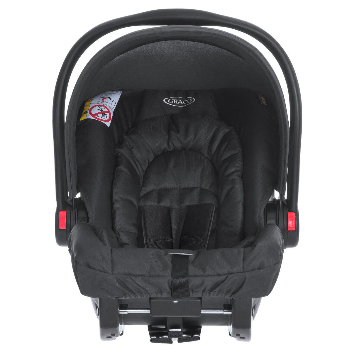 AUTOSEDAČKA VAJÍČKO - černá, Basics, textil/plast (58/65/46cm) - Graco