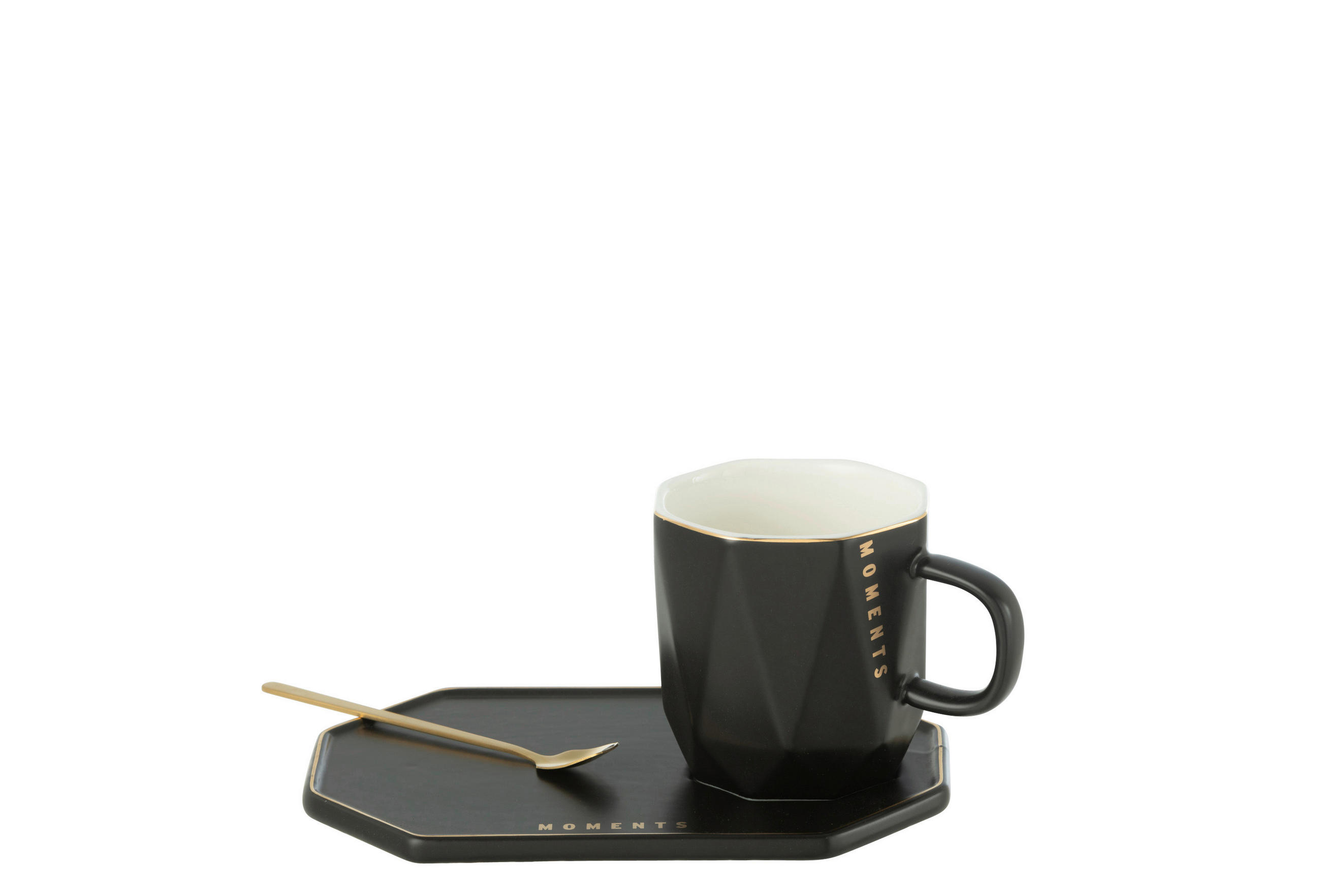 BECHER  - Schwarz, Basics, Keramik (17,8/12,2/8cm) - Ambia Home