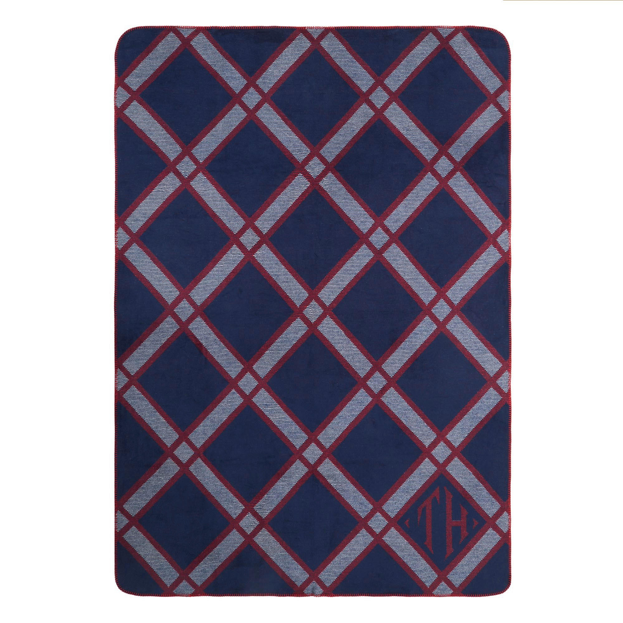 Tommy Hilfiger Wohndecke Ribbon Spirit Dunkelblau 150x200 cm
