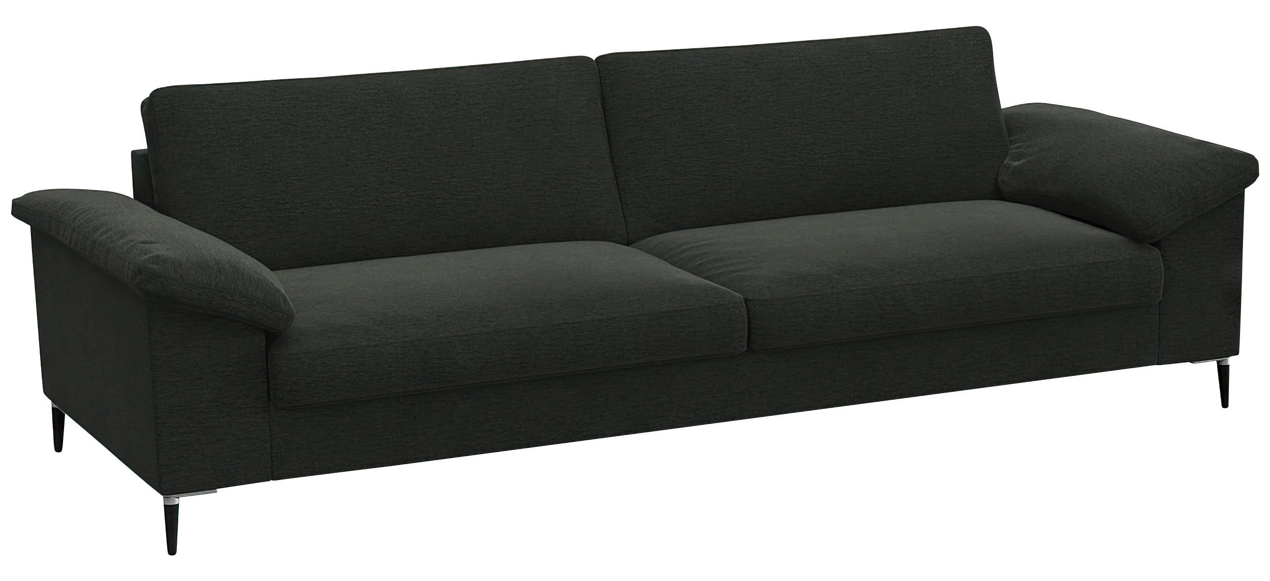 3-SITZER-SOFA Flachgewebe Waldgrün  - Waldgrün/Alufarben, Design, Textil/Metall (241/84,5/92cm) - Livetastic