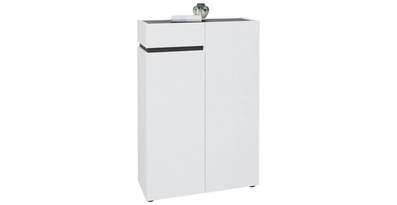 SCHUHSCHRANK  in 80/118,5/34 cm  - Anthrazit/Schwarz, Design, Holzwerkstoff/Kunststoff (80/118,5/34cm) - Voleo