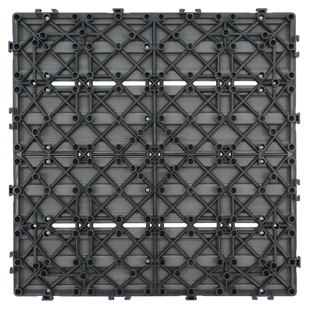 TERRASSENFLIESE 11 Stück  - Grau, Holzwerkstoff (30/30/2,1cm) - Ambia Garden