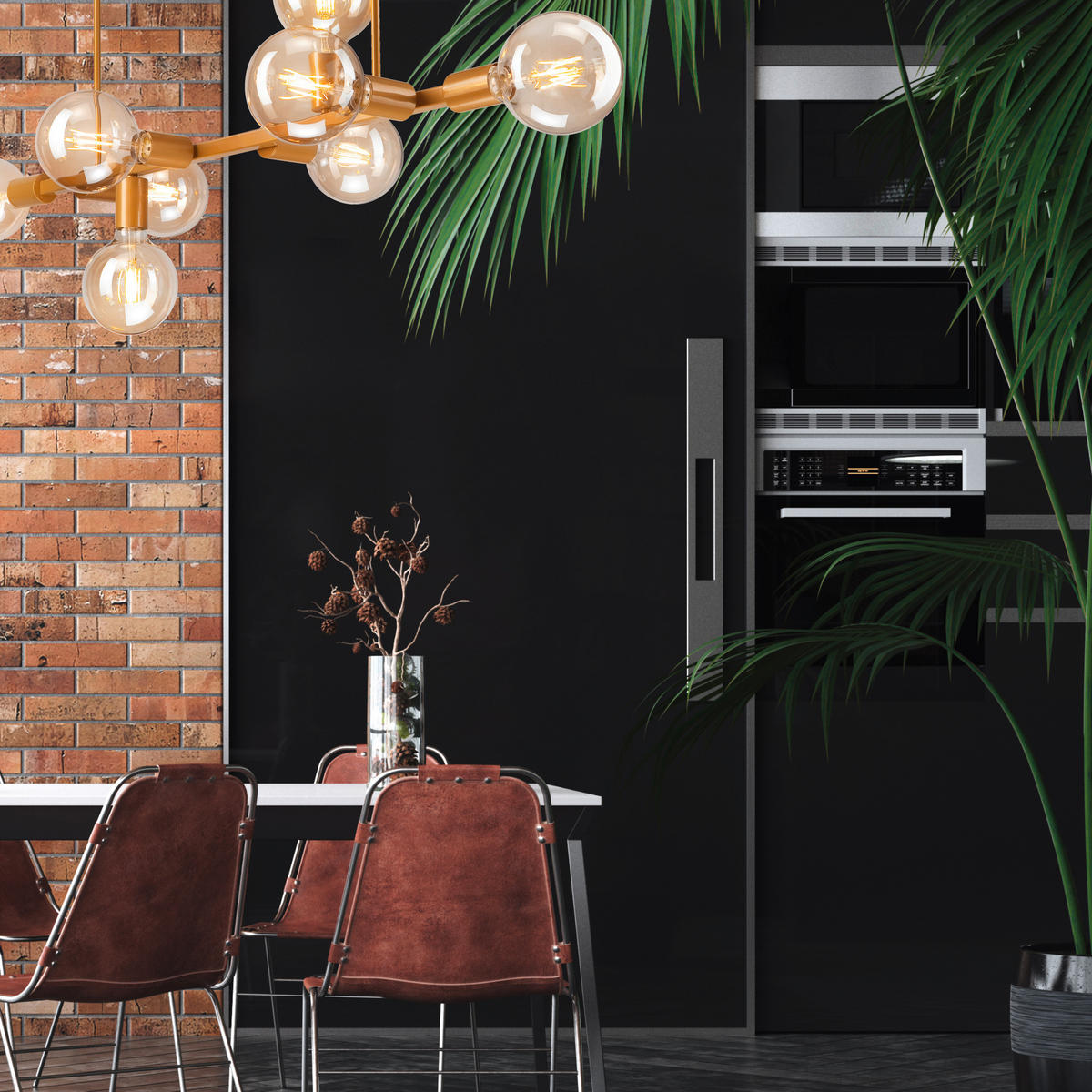 HÄNGELEUCHTE ASTRID   - Goldfarben, Basics, Glas/Metall (90cm)