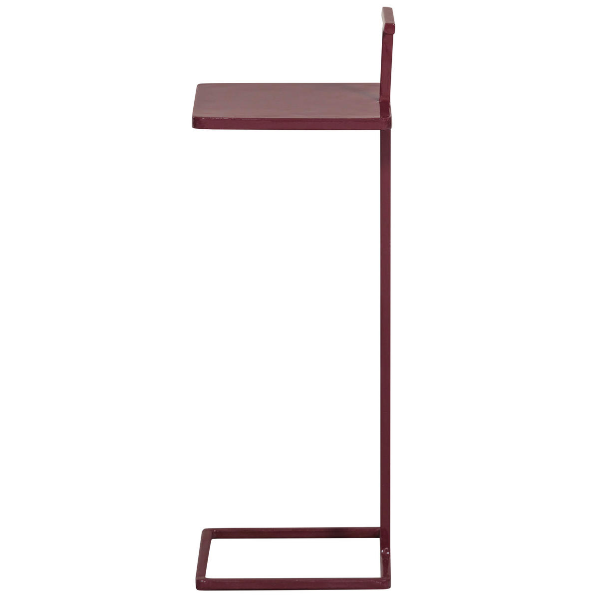BEISTELLTISCH in Metall 22/22/64 cm  - Aubergine, Design, Metall (22/22/64cm) - Livetastic