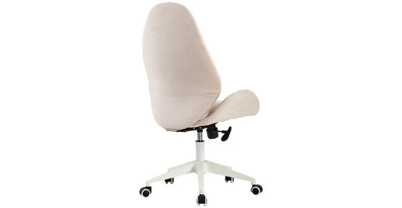 DREHSTUHL in Webstoff Beige - Beige/Weiß, MODERN, Kunststoff/Textil (56/105-115/57cm) - Carryhome