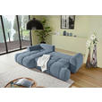 ECKSOFA  in Flachgewebe Blau  - Blau/Schwarz, KONVENTIONELL, Kunststoff/Textil (174/274cm) - Carryhome