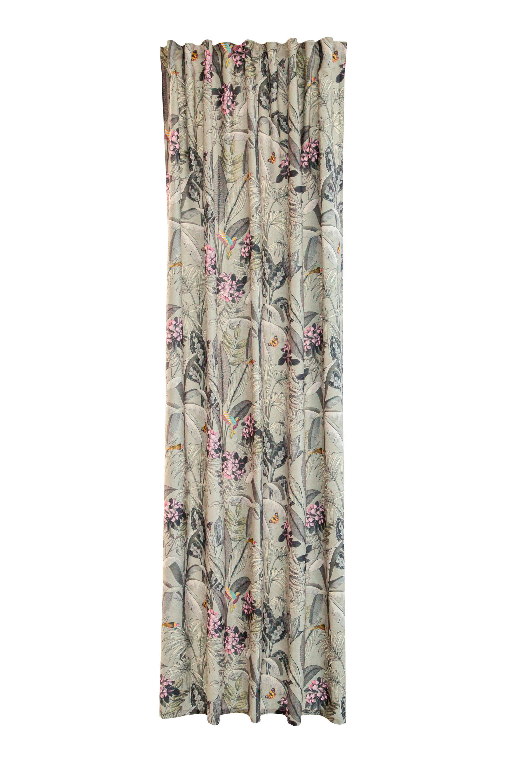 SCHLAUFENVORHANG blickdicht  - Grün, Basics, Textil (140/245cm)