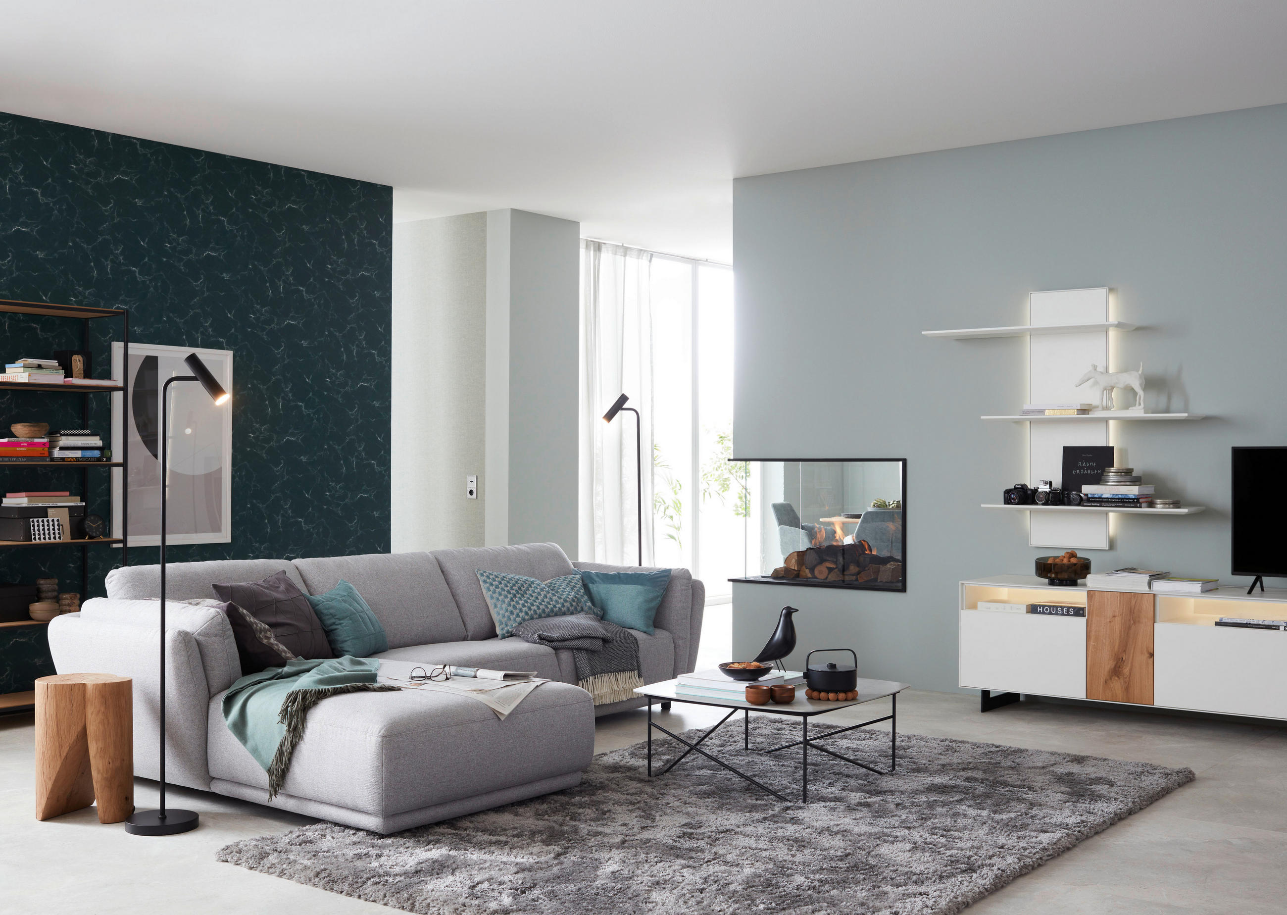 HOCHFLORTEPPICH 80/150 cm Heaven Grau  - Grau, KONVENTIONELL, Textil (80/150cm) - Schöner Wohnen