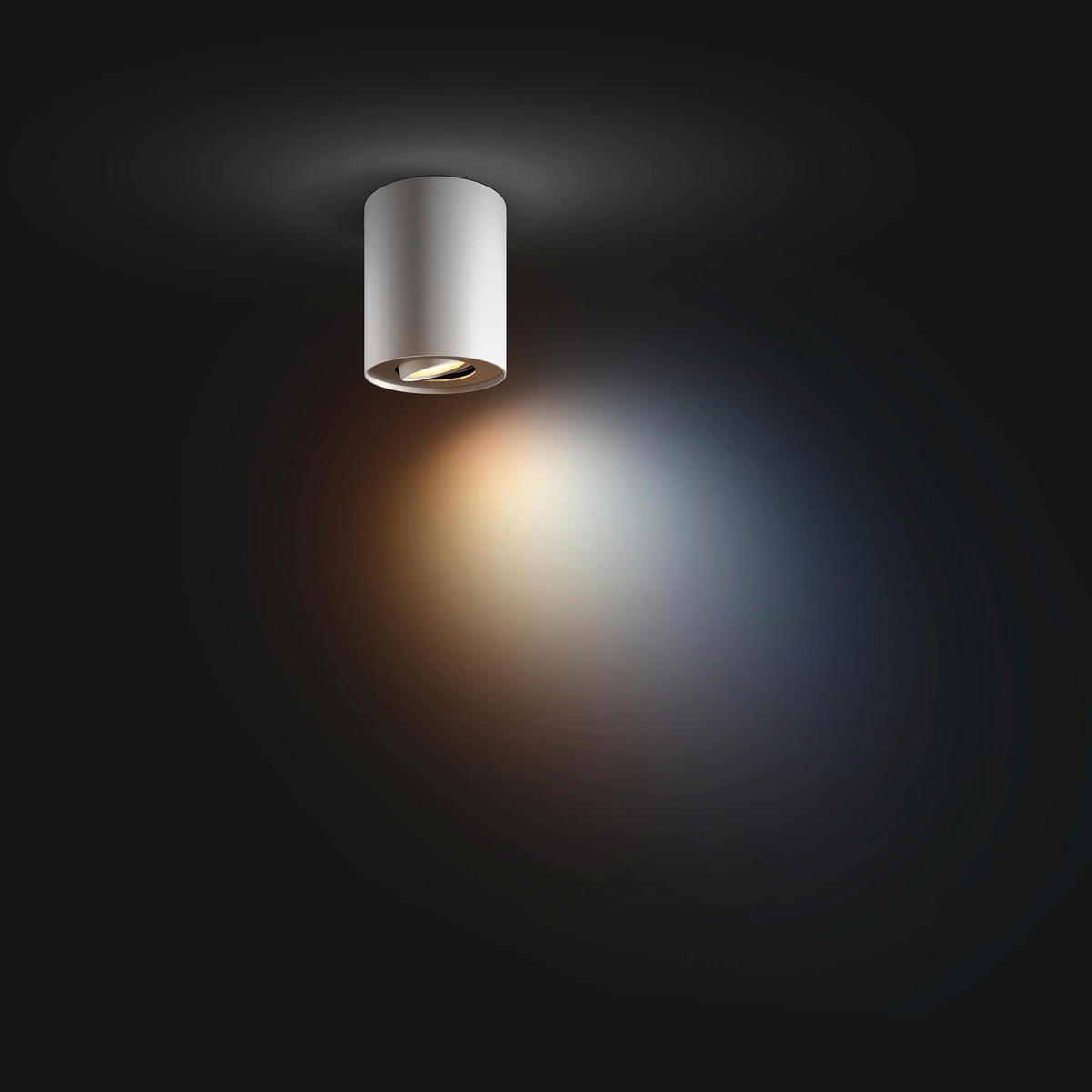 LED-STRAHLER Pillar 10,3/12/10,3 cm   - Weiß, Basics, Metall (10,3/12/10,3cm) - Philips HUE
