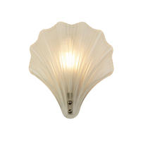 WANDLEUCHTE Shell 19,5/19,5/22 cm  - Silberfarben, Design, Glas/Metall (19,5/19,5/22cm)