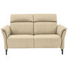 2-SITZER-SOFA in Mikrofaser Ecru  - Ecru/Schwarz, Konventionell, Textil/Metall (178/103/92cm) - Dieter Knoll