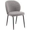 STUHL Bouclé Grau  - Schwarz/Grau, MODERN, Textil/Metall (52/82/57,5cm) - MID.YOU