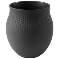 VASE Collier Noir 17,5 cm  - Schwarz, Keramik (16,5/16,5/17,5cm) - Villeroy & Boch