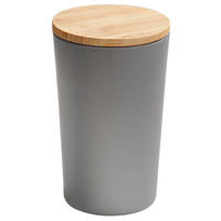 Recipient Depozitare Alimente   - maro/gri, Design, plastic/lemn (11,5/19cm) - Homeware Profession.