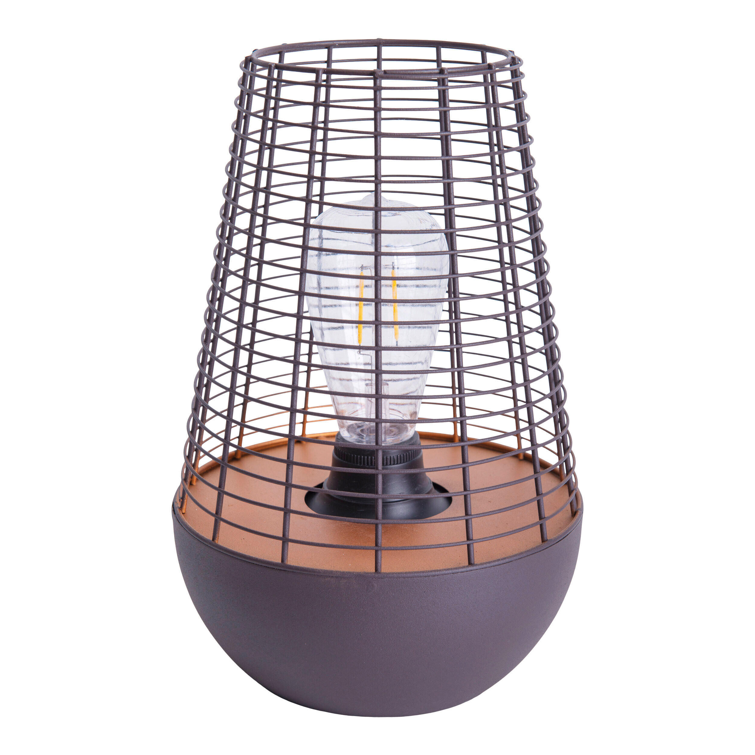 SOLARLEUCHTE   - Schwarz/Kupferfarben, Basics, Metall (27cm) - Näve