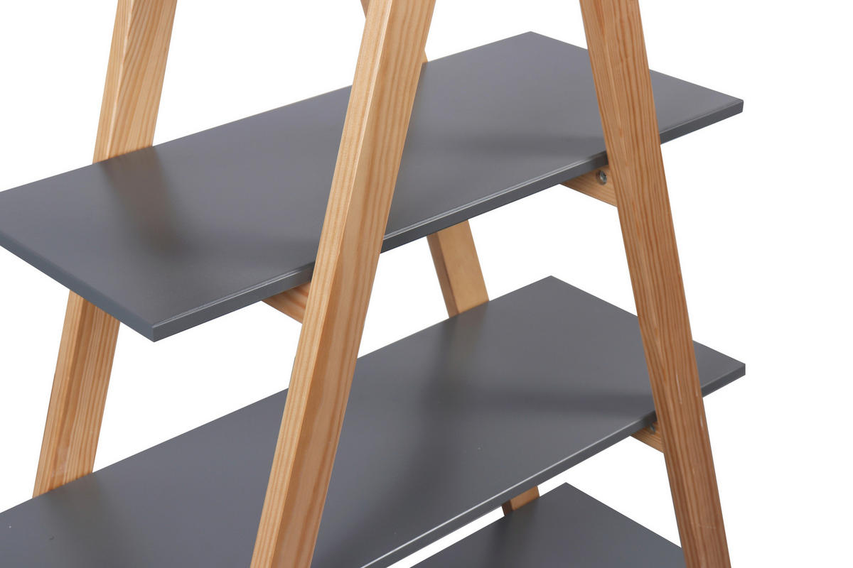 REGAL  90/170/35 cm Grau, Naturfarben  - Naturfarben/Grau, Design, Holz/Holzwerkstoff (90/170/35cm) - Livetastic