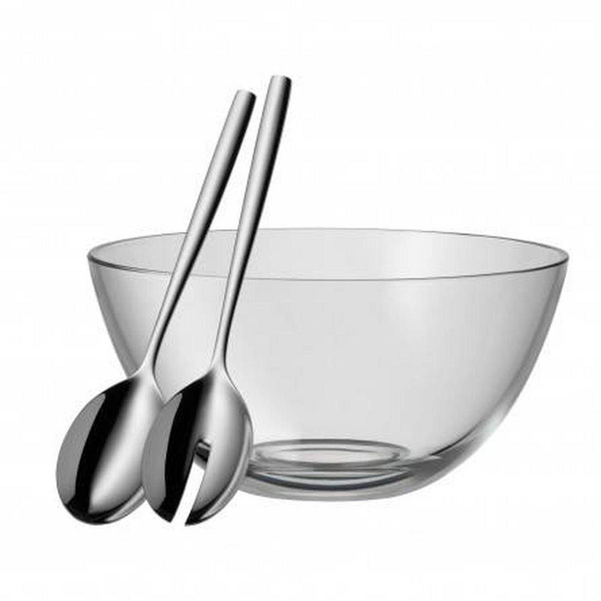 SALATSET  Taverno 2-teilig 23,5 cm  - Basics, Glas/Metall (23,5cm) - WMF