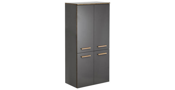 MIDISCHRANK 60/123,2/33 cm - Eichefarben/Grau, KONVENTIONELL, Holzwerkstoff (60/123,2/33cm) - Xora