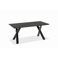 GARTENTISCH 160/95/76 cm Kunststoff Anthrazit, Graphitfarben rechteckig  - Anthrazit/Graphitfarben, Design, Kunststoff/Metall (160/95/76cm)