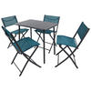 SET DE JARDIN  5-teilig  - Türkis/Schwarz, Modern, Kunststoff/Textil - Ambia Garden