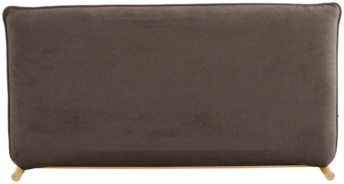 SOFA VELIN Samt Braun, Nussbaumfarben  - Nussbaumfarben/Braun, Design, Textil/Metall (140/97/80cm) - MID.YOU