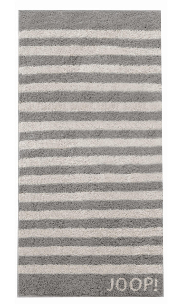 SAUNATUCH Classic Stripes  - Graphitfarben/Grau, Basics, Textil (80/200cm) - Joop!