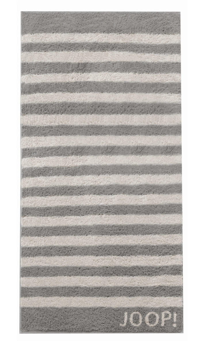 SAUNATUCH Classic Stripes - Graphitfarben/Grau, Basics, Textil (80/200cm) - Joop!