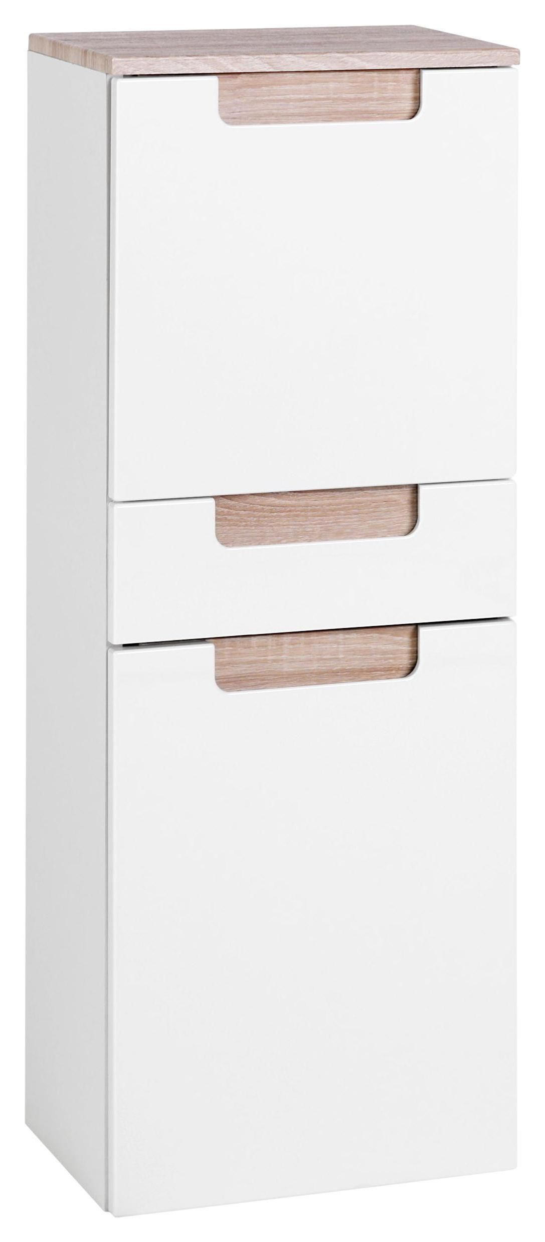UNTERSCHRANK in - Weiss/Sonoma Eiche, Modern, Holzwerkstoff (40/105/27cm) - Held